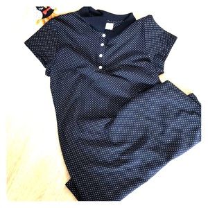🔴LIKE 4 DISCOUNT‼️Talbots Navy Blue Polo Dress🌀